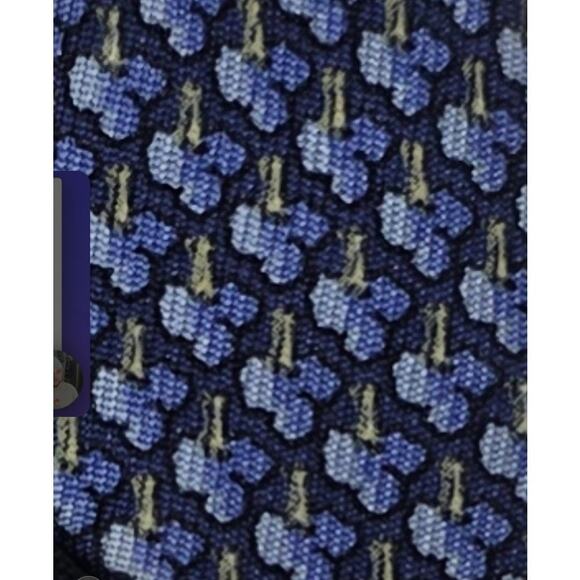 Thomas Pink Neck Tie 100% Silk Handmade Luxury Blue Men Jermyn Street London - Picture 4 of 9